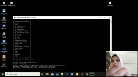Membuat Data Base Mysql Server Di Cmd Youtube