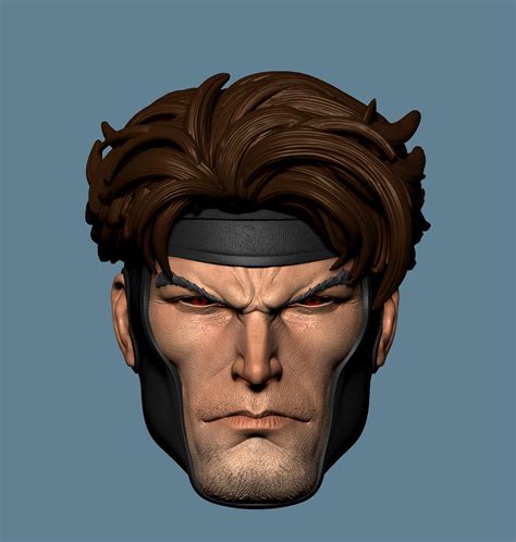 Gambit Head Sculpt For Toys Zbrushcentral
