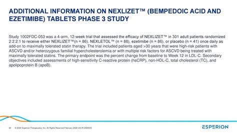 Esperion Therapeutics Inc 2019 Q4 Results Earnings Call