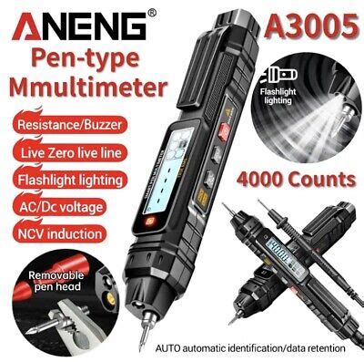 Aneng A Digital Multimeter Pen Counts Auto Ac Dc Voltage Ebay