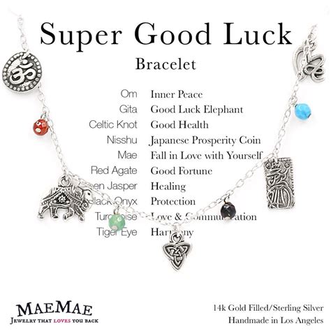 Super Good Luck Charm Bracelet Genuine Healing Stones And Etsy
