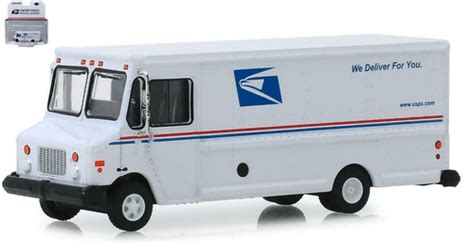 2019 usps us post office mail delivery vehicle white 1/64 scale diecast ...