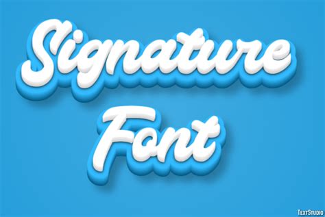 Signature Font Text Effect and Logo Design Font