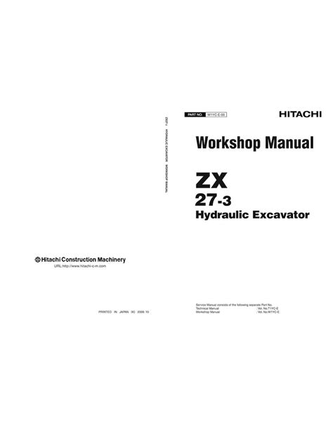 Hitachi Zaxis Excavator Pdf Workshop Manual