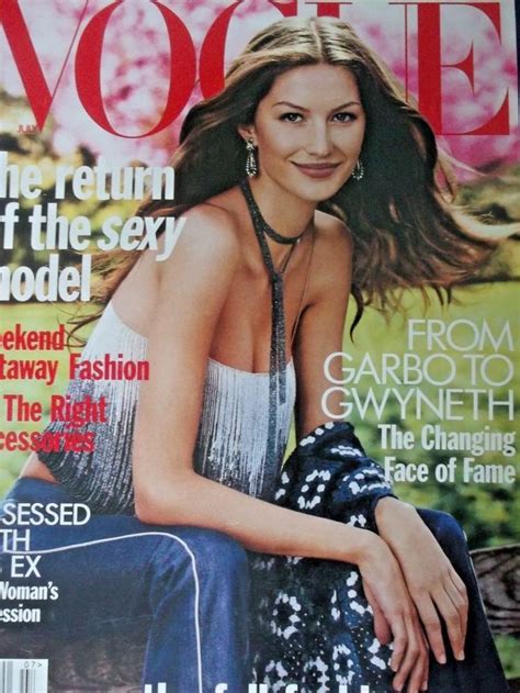 VOGUE MAGAZINE JULY 1999 Gisele Bundchen Excellent Condition, Like New ...