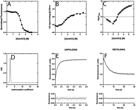 Assessment Of ZO1 PDZ Folding Properties A Equilibrium Denaturation