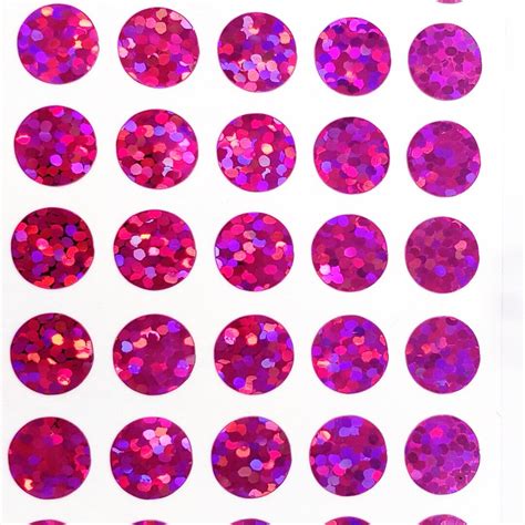 Large Hot Pink Dot Stickers Set of 50 100 200 Pink Glitter - Etsy