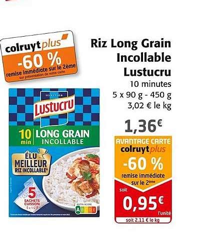 Promo Riz Long Grain Incollable Lustucru Chez Colruyt ICatalogue Fr