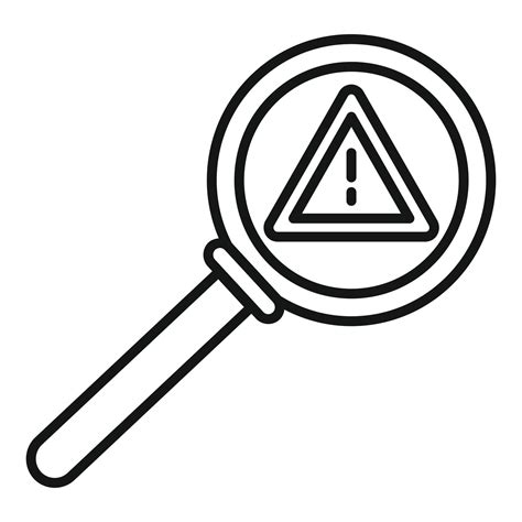 Crisis warning icon, outline style 14642913 Vector Art at Vecteezy