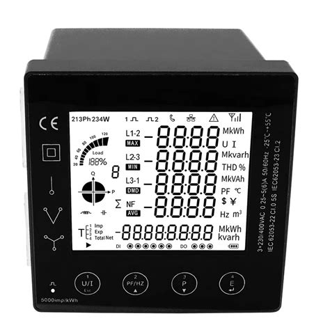 Compteur de consommation électrique sur rail DIN compteur d énergie