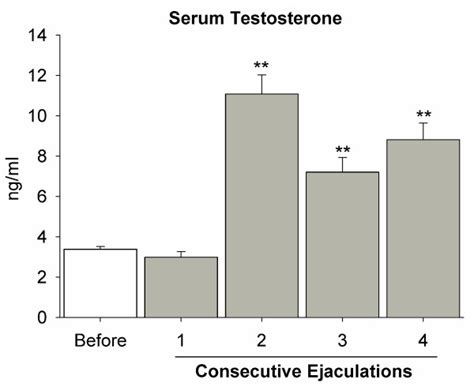 Testosterone In Serum After Consecutive Ejaculations The Graph Shows Download Scientific