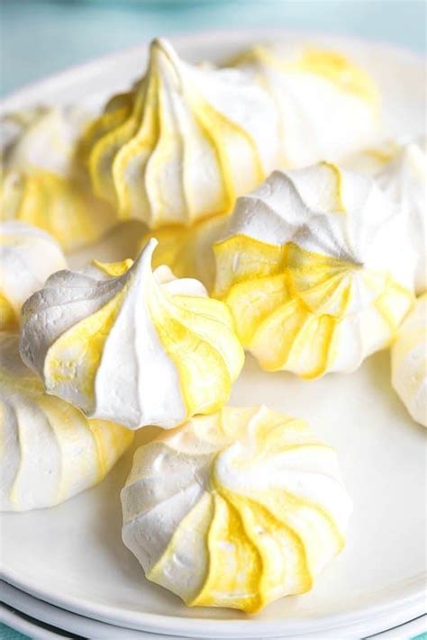 These Easy Lemon Meringue Cookies Or Egg White Cookies Are Made From Egg Whites Whisked Into A