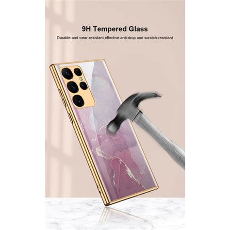 Promo Case Samsung S22 Ultra S22 Plus S22 5G Glass Motif Marble GKK