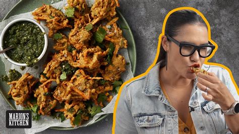 Vegetable Pakoras With Green Chutney Marion S Kitchen