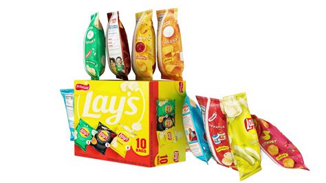 3d Lays And Ruffles 38 In 1 Model Turbosquid 2299756