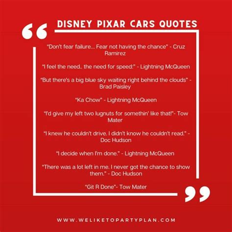 Disney Pixar Cars Quotes Disney Cars Birthday Cars Birthday Party Disney Cars Birthday Parties