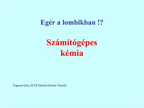 Ppt Eg R A Lombikban Sz M T G Pes K Mia Powerpoint Presentation Free