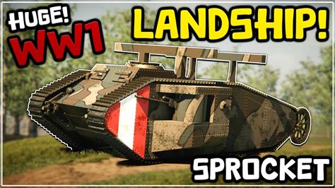 I Built A GIANT WW1 LANDSHIP In Sprocket YouTube