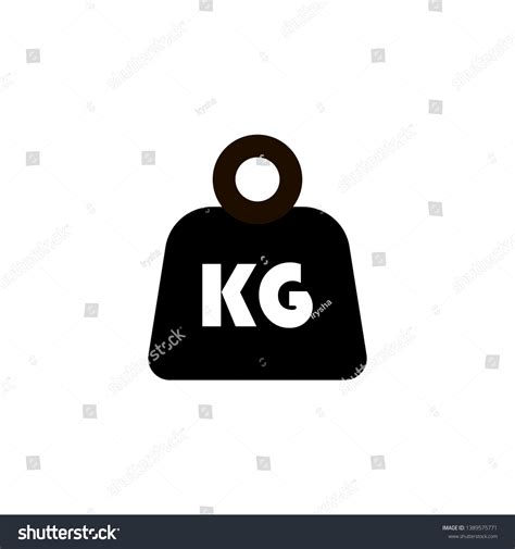 Weight Icon Kilo Symbol Mass Vector Stock Vector Royalty Free 1389575771 Shutterstock