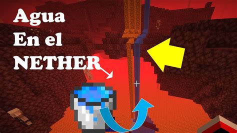 COMO PONER AGUA EN EL NETHER 100 REAL NO FAKE SHORTS Minecraft YouTube