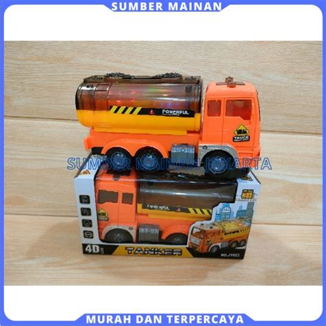 Jual Mainan Anak Mobil Truk Tangki Lampu Mainan Truk Tangki Bump Go