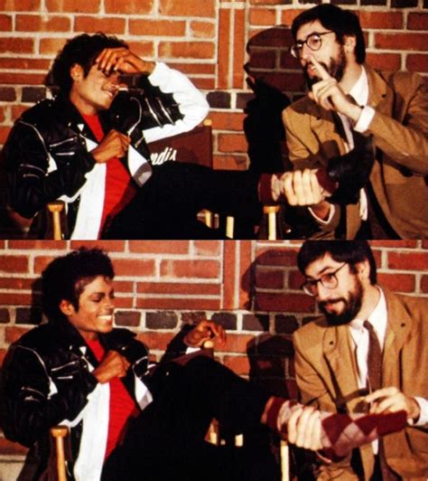 This is so cute! ^-^ MJ with John Landis | Michael jackson thriller, Michael jackson neverland ...