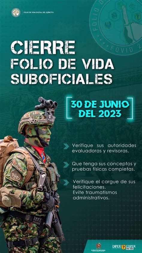 Comando de Personal del Ejército Nacional on Twitter Señor evaluador