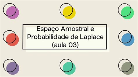 Espa O Amostral E Probabilidade De Laplace Aula Youtube