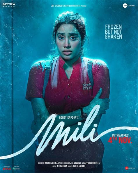 Janhvi Kapoor unveiled first look of her upcoming movie 'Mili ...