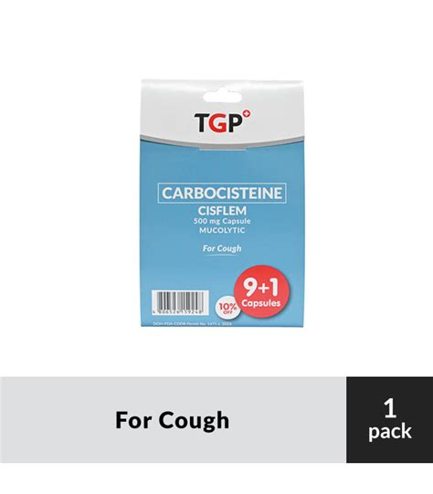 91 Cisflem Carbocisteine Cap 500mg For Cough