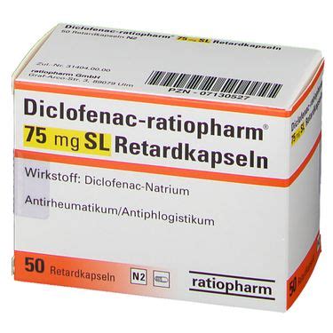 Diclofenac Ratiopharm 75 Mg SL 50 St Mit Dem E Rezept Kaufen Shop