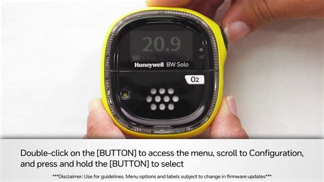 Honeywell Bw Solo Gas Detector How To Access The Menu Info Screen