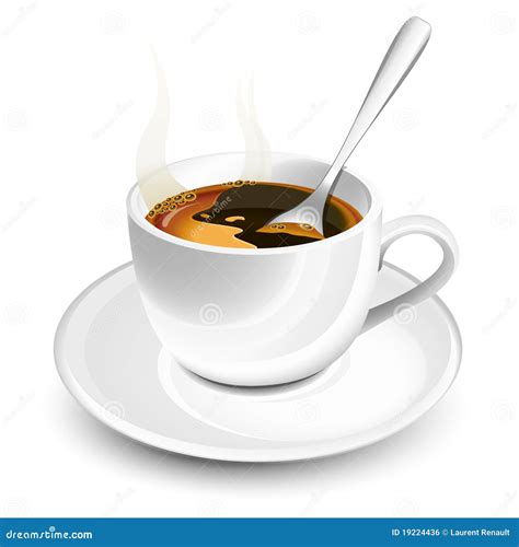 Cup Of Hot Coffee Stock Vector Illustration Of Arabica 19224436