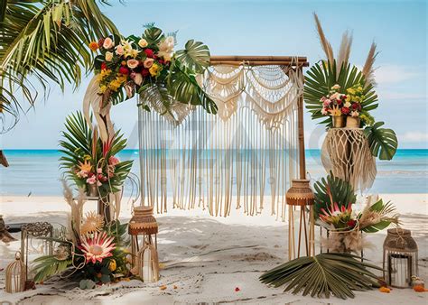 Avezano Summer Beach Boho Style Decor Photography Backdrop