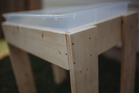 Diy Wooden Water Table Tutorial Under 30 The Autism Cafe