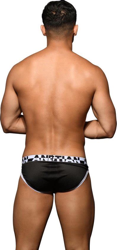 Andrew Christian Almost Naked Mesh Gym Brief Black Maat L Heren