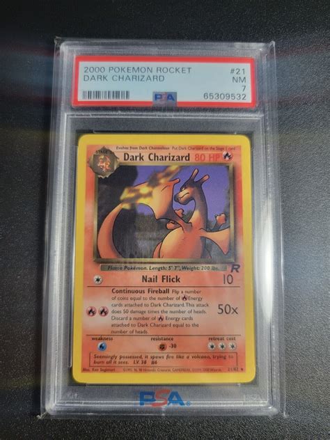 Psa St Edition Dark Charizard Non Holo Pokemon Tcg Team Rocket