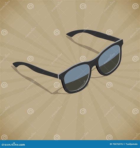 Sunglasses Poster Template Stock Vector Illustration Of Reflection Retro 70476376