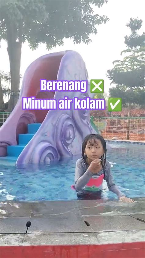 Bukannya Berenang 😂 Baruna Minum Air Kolam 🙈🤭 Viral Trending