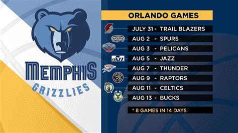 Grizzlies schedule set for Orlando | WREG.com