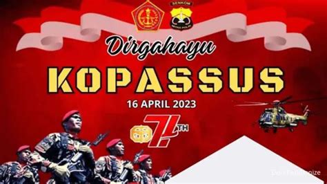 27 Twibbon Hut Kopassus 2023 Dirgahayu Komando Pasukan Khusus Ke 71