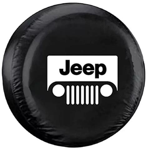 Jeep Wrangler Liberty Black Spare Tire Cover R16 Offroad Wheel Classic