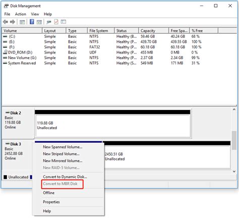 Why Convert To Mbr Disk Greyed Out And How To Quickly Fix It Minitool