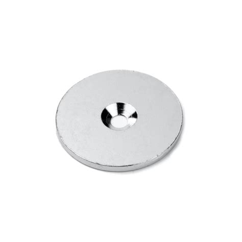 Magnetic Metal Plate Ø42 Mm With Screw Hole