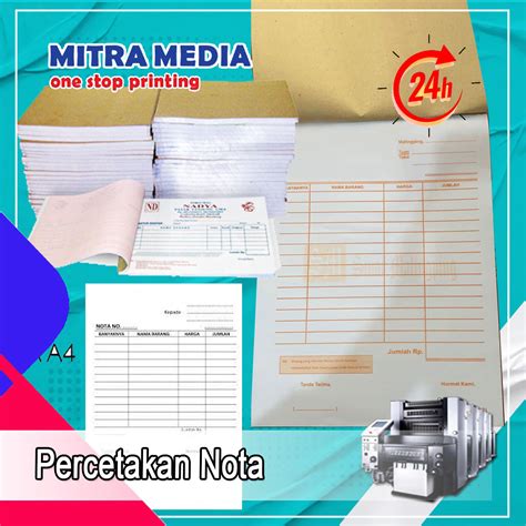 Percetakan Nota Solusi Kebutuhan Percetakan Terbaik Mitra Media