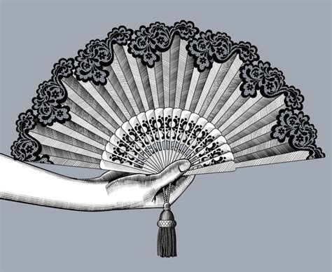 Female Hand Holding Fan Stock Illustrations 184 Female Hand Holding