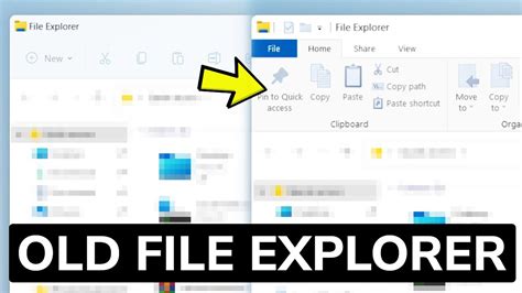 How To Restore Old File Explorer In Windows Youtube