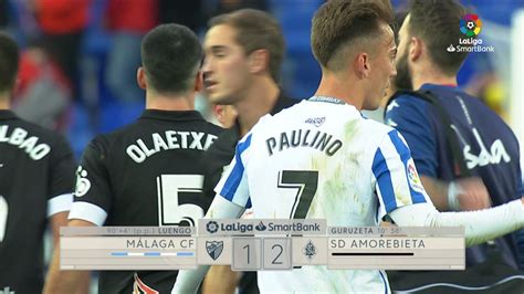 Málaga vs Amorebieta resumen goles y mejores jugadas de LaLiga SmartBank