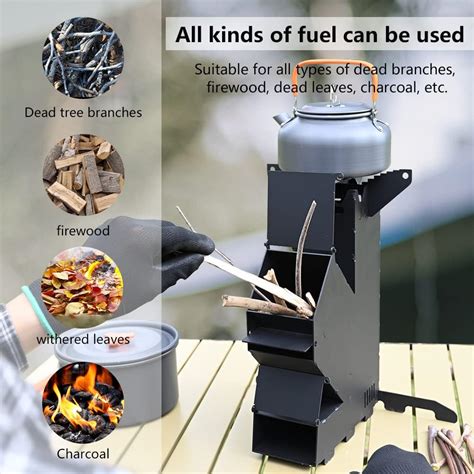 Rocket Stove Rocket Stove For Cooking Portable Wood Mini Burning Stove Fire Camping Stove For