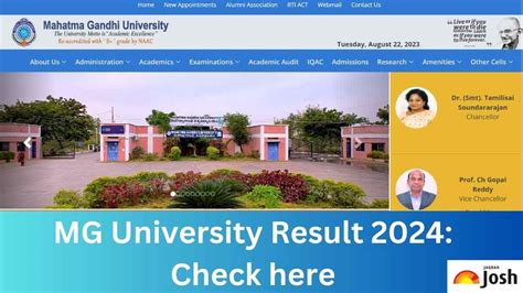 MG University Result 2024 OUT On Mguniversity In Direct Link To